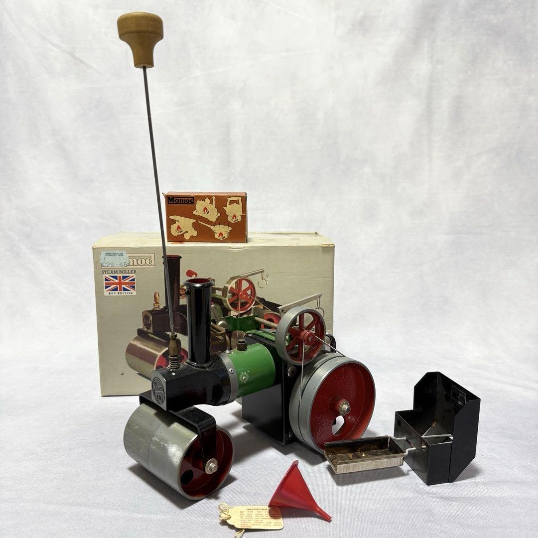 希少未使用☆Mamod社製スチームエンジン【スチームローラー】イギリス
