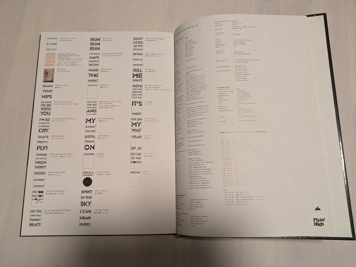 YUKI Flyin' High ツアーパンフレット YUKI Flyin' High ツアー