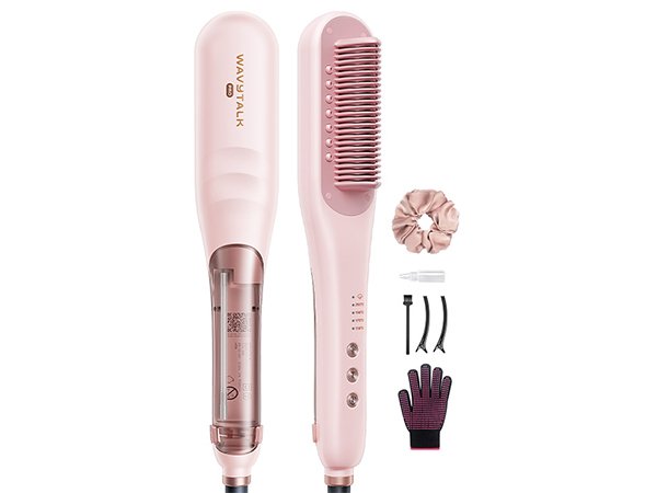 スチームストレートブラシ、ヘアストレートブラシアイロン、ヘア